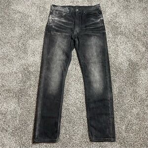 Levi's 522 Men's Charcoal Straight Jeans Size 34/34